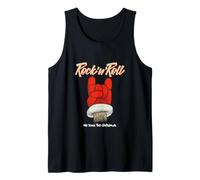 Rock 'N Roll Santa, New Year Christmas Santa Clause Graphic Canotta