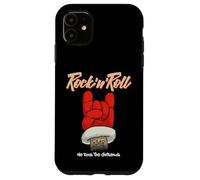 Rock 'N Roll Santa, New Year Christmas Santa Clause Graphic Custodia per iPhone 11
