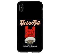 Rock 'N Roll Santa, New Year Christmas Santa Clause Graphic Custodia per iPhone XS Max