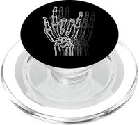 Rock 'n Roll - Targa con scheletro a mano, per amanti del rock vintage PopSockets PopGrip per MagSafe