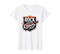Rock nell'Anima, Chitarra nelle Mani Maglietta, Donna, Bianco, M