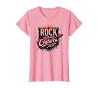 Rock nell'Anima, Chitarra nelle Mani Maglietta, Donna, Rosa, 3XL