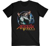 Rock Off Anthrax Unisex T-Shirt: Spreading Vignette (Small) - Large - Black - Unisex