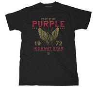 Rock Off Black Deep Purple Highway Star Ufficiale Uomo Maglietta Unisex (X-Large)