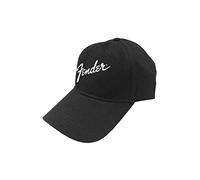 Fender - Fender Cappellino da Baseball Classic Logo Nuovo Ufficiale Nero Strapback Size One Size