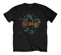 Rock Off Def Leppard Shatter T-Shirt Uomo (Pacco da 1)
