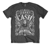 Rock Off Don't Take Your Guns To Town T-Shirt Uomo S Nero