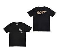 Rock Off James Bond 007 No Time To Die & Logo Ufficiale Uomo Maglietta Unisex (Medium)