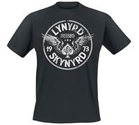 Rock Off Lynyrd Skynyrd Black Freebird `73 Wings - Maglietta da Uomo, Colore: Nero, Nero, XL