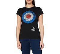 Rock Off - Maglietta, Manica Corta, Donna, Nero (Black), XL