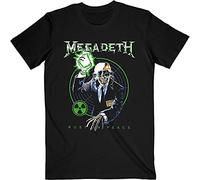 Rock Off Trade Megadeth T Shirt Rust in Peace Vic Target Rip Anniversary Ufficia