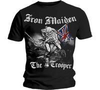 Rock Off Men's Iron Maiden Sketched Trooper Regular Fit Round Collar Short Sleev