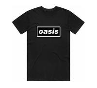 ROCK OFF OASIS Decca Tee Logo Camiseta Licenza Ufficiale OASTS01MB