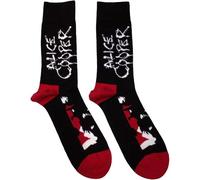 Rock Off officially licensed products Alice Cooper Face Logo Ankle Calzini Size One Size