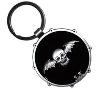 Rock Off officially licensed products Avenged Sevenfold Deathbat Drum Double Sided Portachiavi Keychain Size One Size