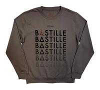 Rock Off officially licensed products Bastille Repeat Logo Felpa Ufficiale