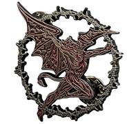 Rock Off officially licensed products Black Sabbath Daemon Ring Logo Pin Badge Size One Size
