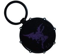 Rock Off officially licensed products Black Sabbath Wavy Logo And Daemon Drum Double Sided Portachiavi Keychain Size One Size