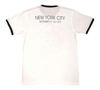 Rock Off officially licensed products Bruce Springsteen Ringer T Shirt NYC Logo Nuovo Ufficiale Unisex Bianca Size L