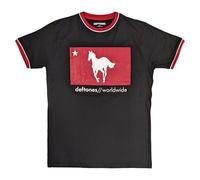 Rock Off officially licensed products Deftones Star And Pony Ringer T Shirt Size S