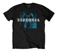 Rock Off officially licensed products Deftones Static Skull Ufficiale Uomo Maglietta Unisex