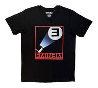 Rock Off officially licensed products Eminem Unisex T-Shirt: E Light (Nero) Size S