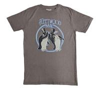 Rock Off officially licensed products Fleetwood Mac T Shirt Penguins Band Logo Nuovo Ufficiale Unisex Grigio Size M