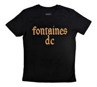 Rock Off officially licensed products Fontaines D C Gothic Band Logo T Shirt Size M