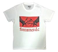 Rock Off officially licensed products Fontaines D.C. Gothic Logo Ufficiale Uomo Maglietta Unisex (X-Large)