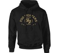 Rock Off officially licensed products Foo Fighters Arched Stars Ufficiale Felpa con Cappuccio (Large)