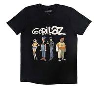 Rock Off officially licensed products Gorillaz Spray Logo Group T Shirt Size M