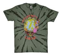Rock Off officially licensed products Grateful Dead T Shirt Forest Dead Nuovo Ufficiale Uomo Dye Wash Verde Size L