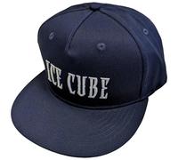 Rock Off officially licensed products Ice Cube Cappellino da Baseball Logo Nuovo Ufficiale Navy Blu Snapback Size One Size