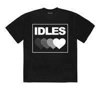 Rock Off officially licensed products Idles Gradient Heart T Shirt Size S