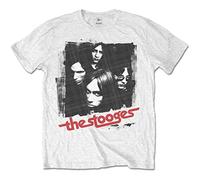 Rock Off officially licensed products Iggy & The Stooges Four Faces Ufficiale Uomo Maglietta Unisex (X-Large)