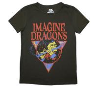 Rock Off officially licensed products Imagine Dragons Skeleton Flute da Donna T Shirt Size M