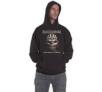 Rock Off officially licensed products Iron Maiden Unisex Pullover Felpa con Cappuccio: The Book of Souls (Nero)