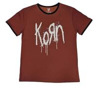 Rock Off officially licensed products Korn Band Logo Ringer T Shirt Size M
