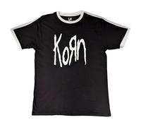 Rock Off officially licensed products Korn Band Logo Ringer T Shirt Size M