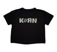 Rock Off officially licensed products Korn Doll Issues Band Logo Crop Top Size S