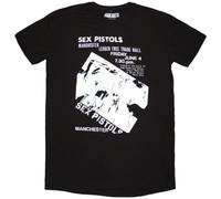 Rock Off officially licensed products Ladies Sex Pistols Dress Fit Manchester Flyer Ufficiale Donne Maglietta Signore (Medium)