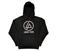 Rock Off officially licensed products Linkin Park Felpa con Cappuccio Concentric Band Logo Nuovo Ufficiale Unisex Nero Size XL