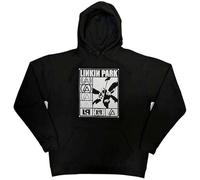 Rock Off officially licensed products Linkin Park Felpa con Cappuccio Rectangle Logo Pullover Felpa con Cappuccio Size L