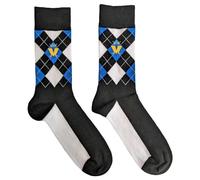 Rock Off officially licensed products Madness Ankle Calzini Crown Blu Diamond Nuovo Ufficiale Uomo Nero (Uk Size 7 - Size One Size
