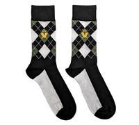 Rock Off officially licensed products Madness Ankle Calzini Crown Verde Diamond Nuovo Ufficiale Uomo Nero (Uk Size 7 - Size One Size