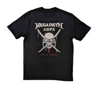 Rock Off officially licensed products Megadeth Crossed Swords T Shirt Size S