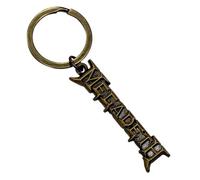 Rock Off officially licensed products Megadeth Oro Band Logo Portachiavi Keychain Size One Size