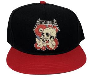 Rock off Officially Licensed Products Metallica The Shortest Straw Rosso Eyes Snapback Cappellino da Baseball Size One Size