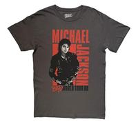 Rock Off officially licensed products Michael Jackson Bad World Tour '88 Ufficiale Uomo Maglietta Unisex (XX-Large)
