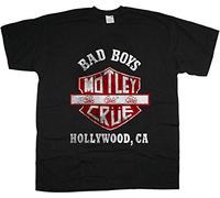 Rock Off officially licensed products Motley Crue Bad Boys Shield Ufficiale Uomo Maglietta Unisex (XX-Large)